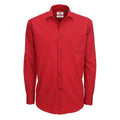 Camicia Smart Manica Lunga Uomo rosso / S - personalizzabile con logo