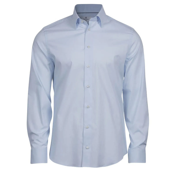 Camicia Stretch Luxury blu / S - personalizzabile con logo