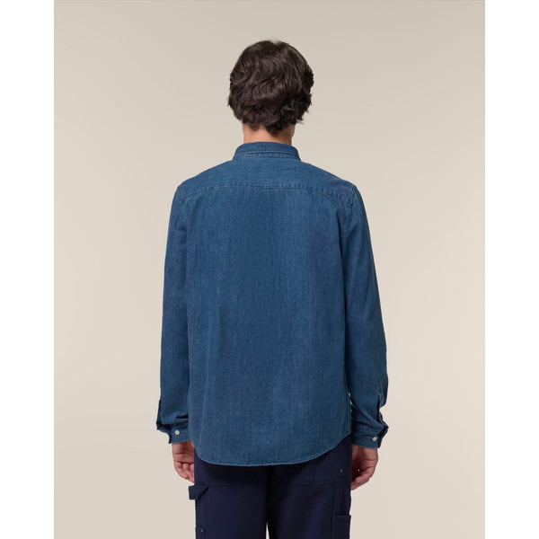 Camicia Uomo In Jeans Stanley Denim Shirt - personalizzabile con logo