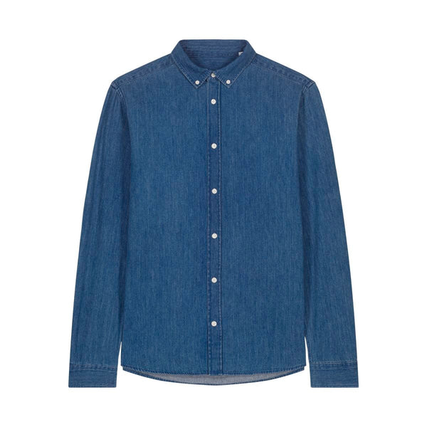 Camicia Uomo In Jeans Stanley Denim Shirt - personalizzabile con logo