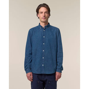 Camicia Uomo In Jeans Stanley Denim Shirt - personalizzabile con logo