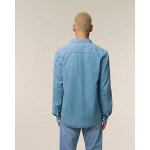 Camicia Uomo In Jeans Stanley Denim Shirt - personalizzabile con logo