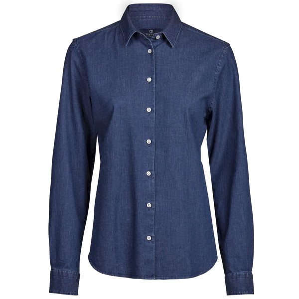 Camicia Women' denim blu / S - personalizzabile con logo