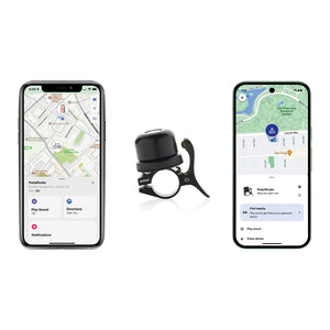 Campanello bicicletta finder Bike Dual RCS nero - personalizzabile con logo