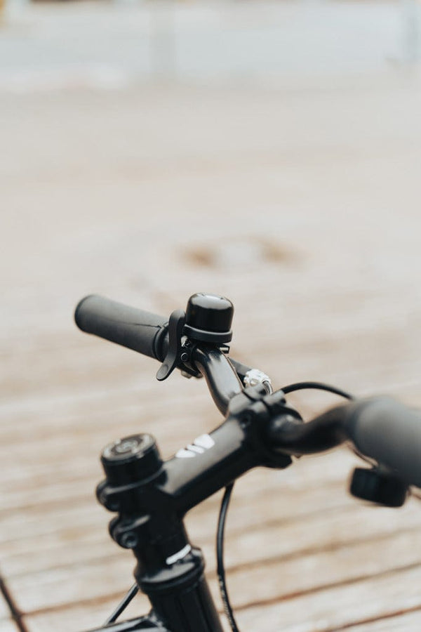 Campanello per bicicletta Pedalfinder con localizzatore nero - personalizzabile con logo