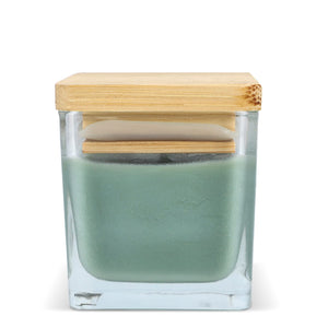 Candela a base di piante Chakra in barattolo di vetro - personalizzabile con logo