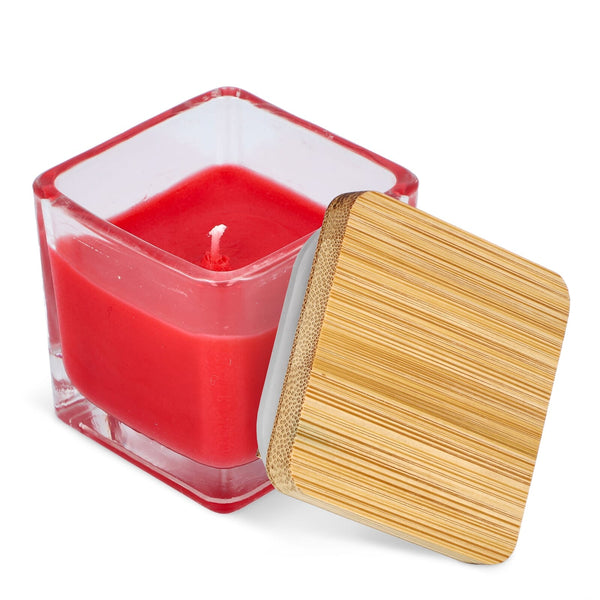 Candela a base di piante Chakra in barattolo di vetro - personalizzabile con logo