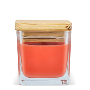 Candela a base di piante Chakra in barattolo di vetro - personalizzabile con logo