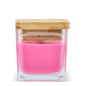 Candela a base di piante Chakra in barattolo di vetro - personalizzabile con logo