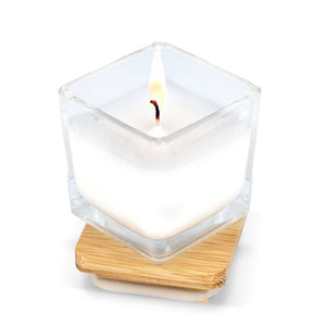 Candela a base di piante Chakra in barattolo di vetro - personalizzabile con logo