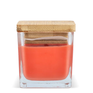 Candela a base di piante Chakra in barattolo di vetro - personalizzabile con logo