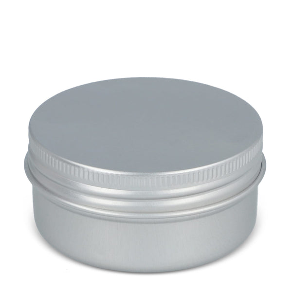 Candela alla citronella in latta riciclata color argento - personalizzabile con logo