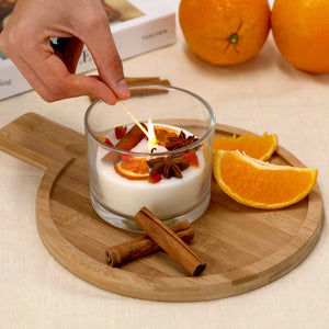 Candela Aromatica Dempsey bianco - personalizzabile con logo