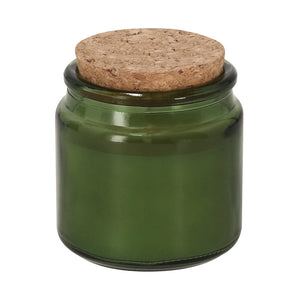 Candela Aromatica Fermix verde escuro - personalizzabile con logo