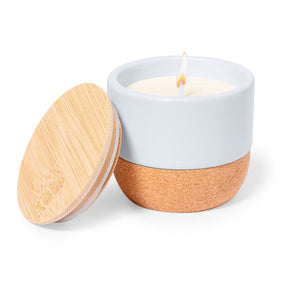 Candela Aromatica Lavolia bianco - personalizzabile con logo