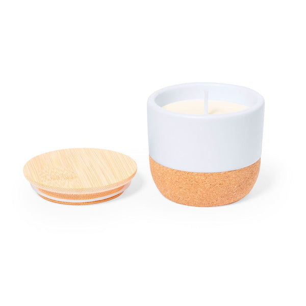 Candela Aromatica Lavolia bianco - personalizzabile con logo