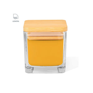 Candela Aromatica Safron giallo - personalizzabile con logo