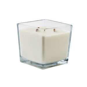 Candela in cera vegetale 1300 gr Trasparente - personalizzabile con logo