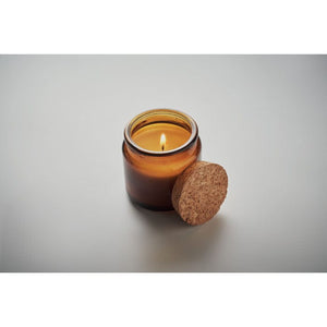 Candela in cera vegetale 70 gr - personalizzabile con logo