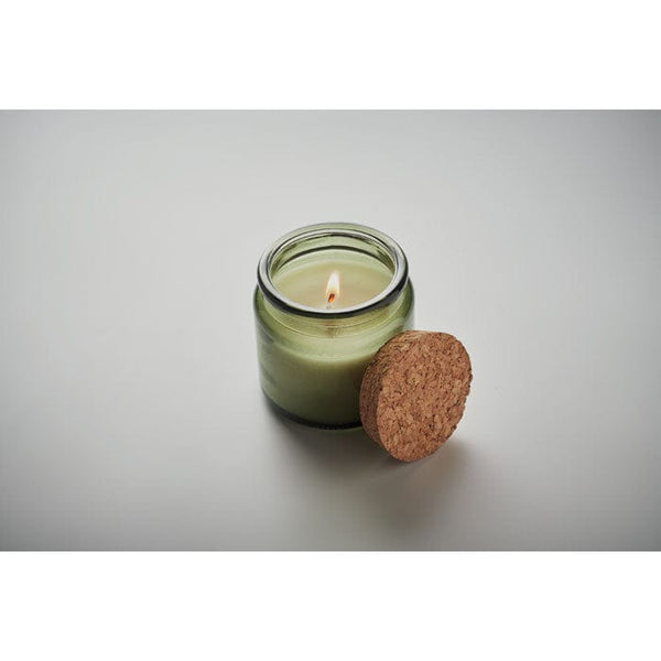 Candela in cera vegetale 70 gr - personalizzabile con logo
