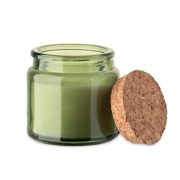 Candela in cera vegetale 70 gr - personalizzabile con logo