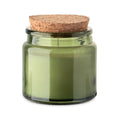 Candela in cera vegetale 70 gr Verde - personalizzabile con logo