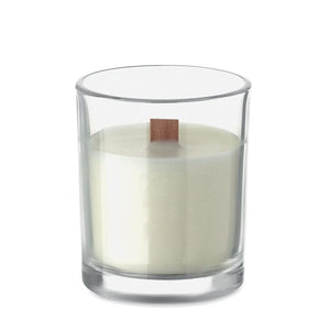 Candela in cera vegetale 80 gr - personalizzabile con logo