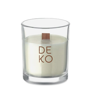 Candela in cera vegetale 80 gr - personalizzabile con logo