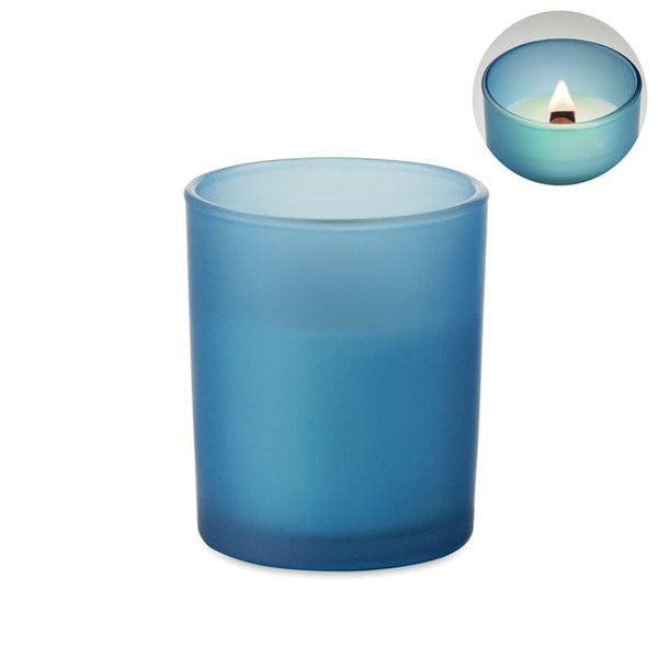 Candela in cera vegetale 80 gr - personalizzabile con logo