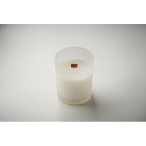 Candela in cera vegetale 80 gr - personalizzabile con logo