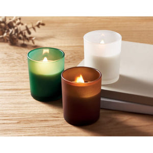 Candela in cera vegetale 80 gr - personalizzabile con logo