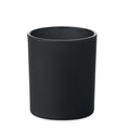 Candela in cera vegetale 80 gr Nero - personalizzabile con logo