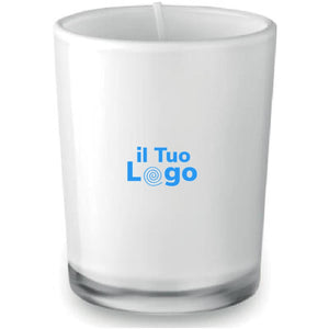 Candela in vetro - personalizzabile con logo