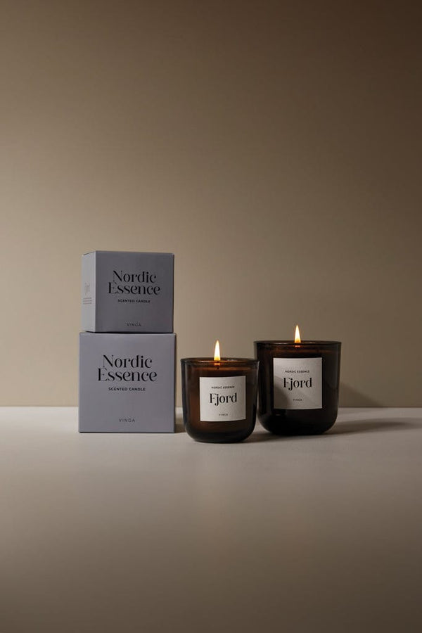 Candela profumata VINGA Nordic, grande - personalizzabile con logo