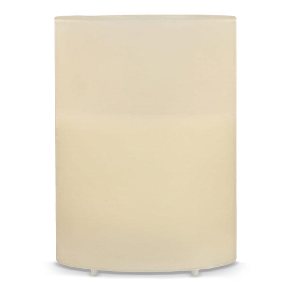 Candela ricaricabile a LED Nyelle in vetro - personalizzabile con logo