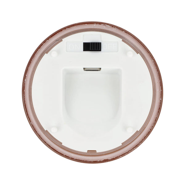 Candela ricaricabile a LED Nyelle in vetro - personalizzabile con logo