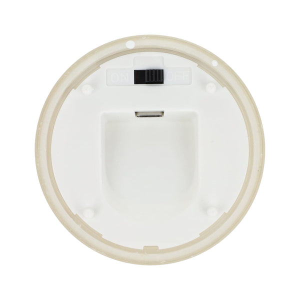 Candela ricaricabile a LED Nyelle in vetro - personalizzabile con logo