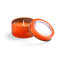 Candela Sioko arancione - personalizzabile con logo