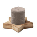 Candela su base a stella Grigio - personalizzabile con logo