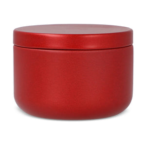 Candela vegetale non profumata in scatolina di latta riciclata - personalizzabile con logo