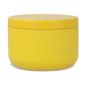 Candela vegetale non profumata in scatolina di latta riciclata - personalizzabile con logo