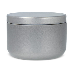 Candela vegetale non profumata in scatolina di latta riciclata - personalizzabile con logo