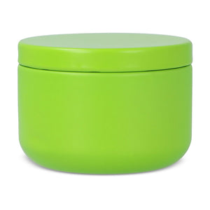 Candela vegetale non profumata in scatolina di latta riciclata - personalizzabile con logo