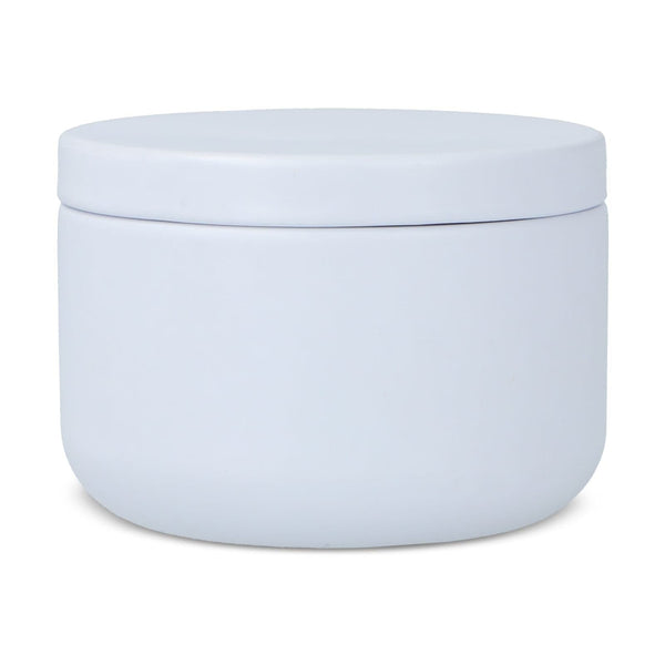 Candela vegetale non profumata in scatolina di latta riciclata - personalizzabile con logo