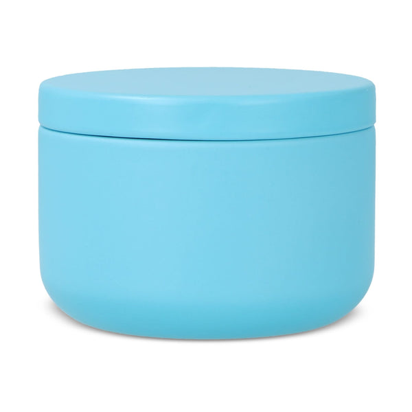 Candela vegetale non profumata in scatolina di latta riciclata - personalizzabile con logo