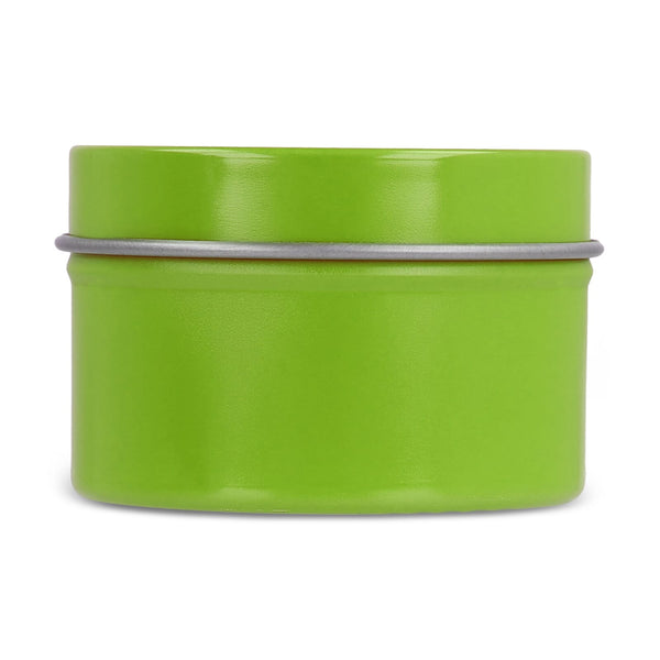 Candela vegetale profumata Dhyana in latta riciclata 5 cm - personalizzabile con logo