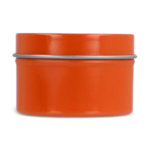 Candela vegetale profumata Dhyana in latta riciclata 5 cm - personalizzabile con logo