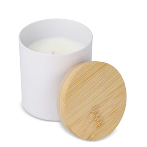 Candela vegetale profumata in alluminio riciclato - personalizzabile con logo