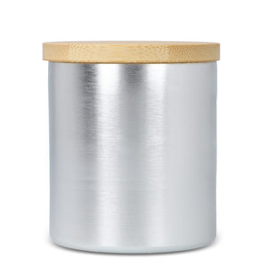 Candela vegetale profumata in alluminio riciclato - personalizzabile con logo