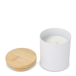 Candela vegetale profumata in alluminio riciclato - personalizzabile con logo